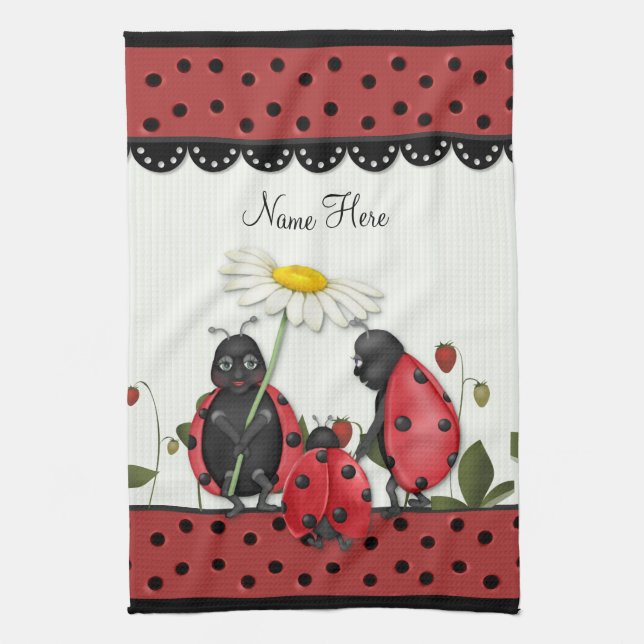 Paño De Cocina Paseo por Ladybug - Personalizar (Vertical)