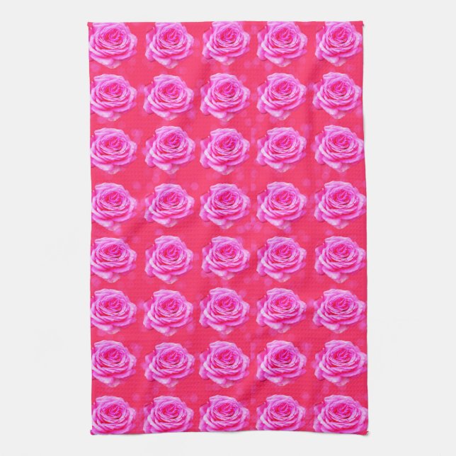 Paño De Cocina Pasión Rosa Rosa, (Vertical)