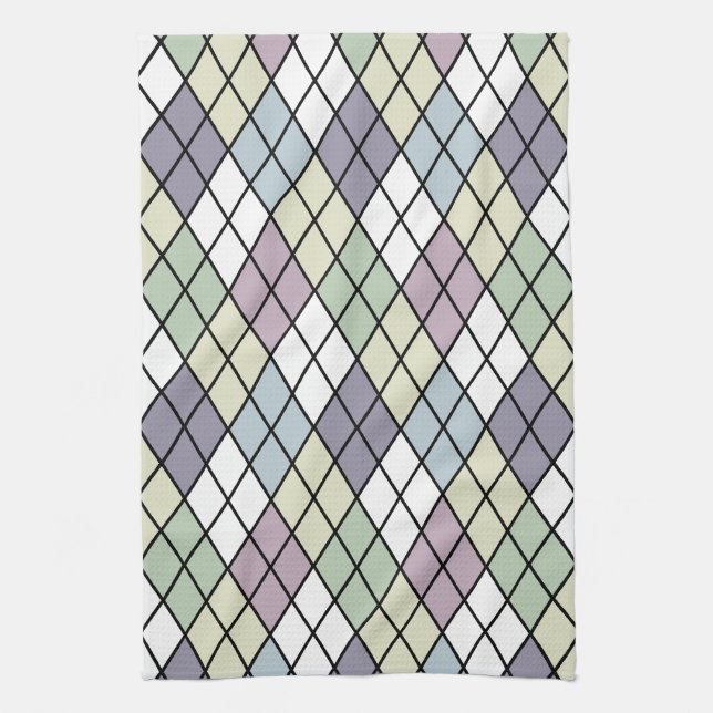 Paño De Cocina Pastel Diamonds (Vertical)