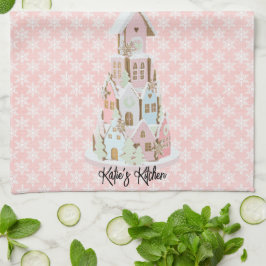 Paño De Cocina Pastel Gingerbread Sugar Castle Cake Kitchen Toall