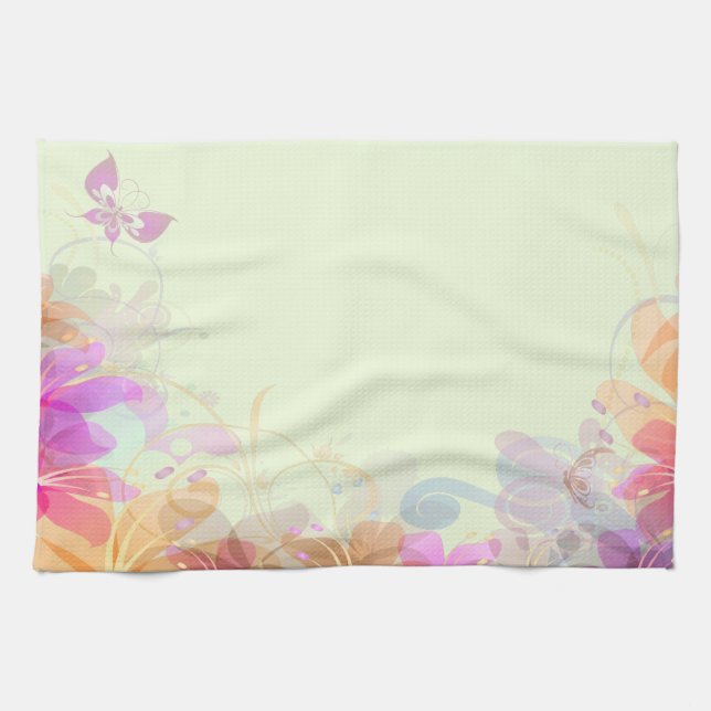Paño De Cocina Pastel Lilies Boda (Horizontal)