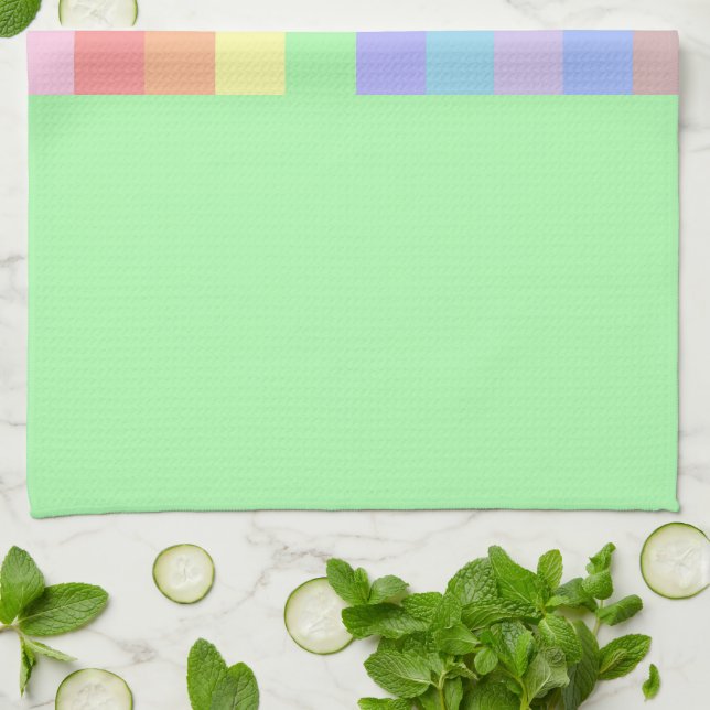 Paño De Cocina Pastel Lime Green (Doblado)