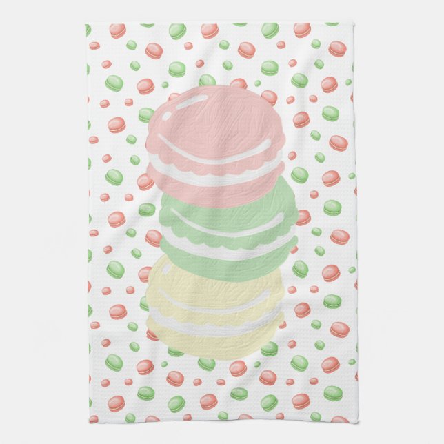 Paño De Cocina Pastel Macarons (Vertical)