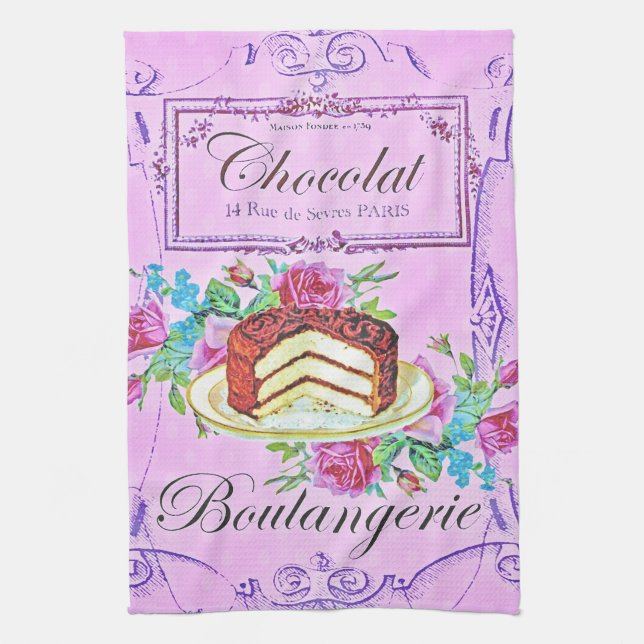 Paño De Cocina Pastelería de chocolate victoriana (Vertical)