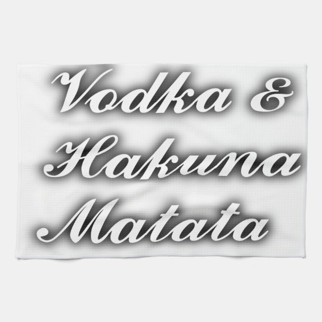 Paño De Cocina Pasteles Vodka Hakuna Matata FUNNY (Horizontal)