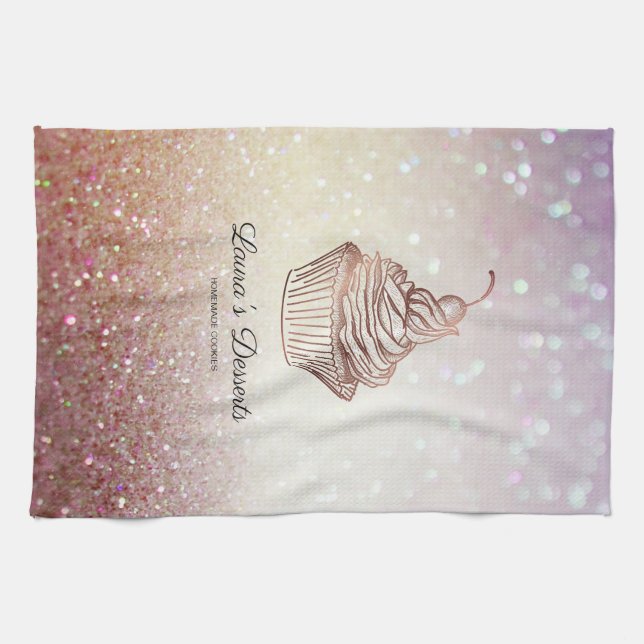 Paño De Cocina Pasteles y dulces Pasteles postres postres Apron (Horizontal)