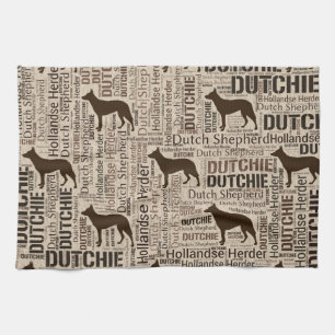 Paño De Cocina Pastor holandés - pastor de Hollandse - Dutchie