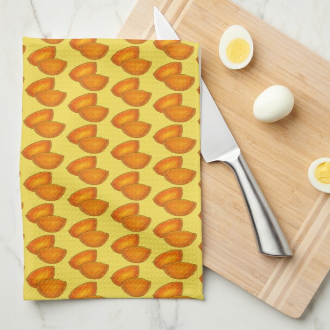 Paño De Cocina Patata jamaiquina de carne picante Patentea Jamaic (Doblado Cuarto)