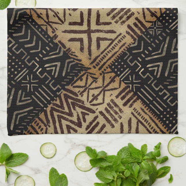 Paño De Cocina Pátina Rústica Afrocentrica  (Doblado)
