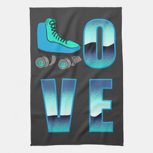 Paño De Cocina Patinaje de amor (Vertical)