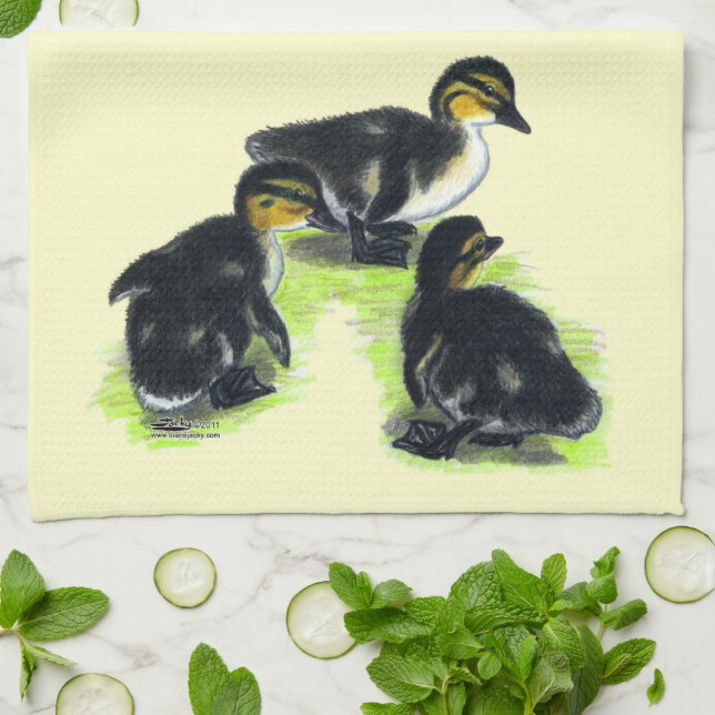 Paño De Cocina Patitos de collar (Doblado)