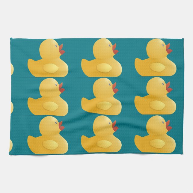 Paño De Cocina Pato de goma amarillo (Horizontal)