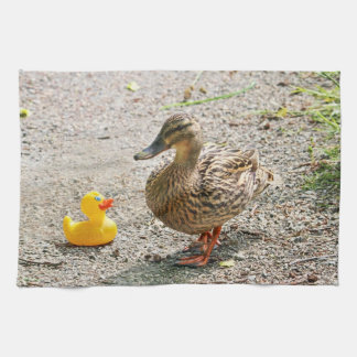 Paño De Cocina Pato de goma y pato de la madre