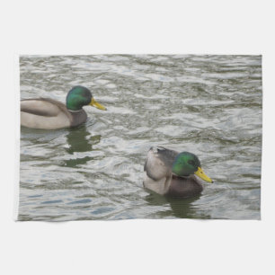 Paño De Cocina Patos en una charca
