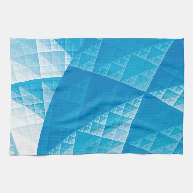 Paño De Cocina Patrón abstracto azul (Horizontal)