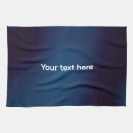 Paño De Cocina Patrón abstracto azul oscuro | Añadir texto