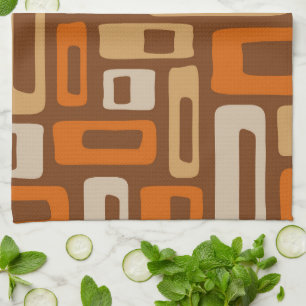 Paño De Cocina Patrón abstracto moderno del siglo medio retro