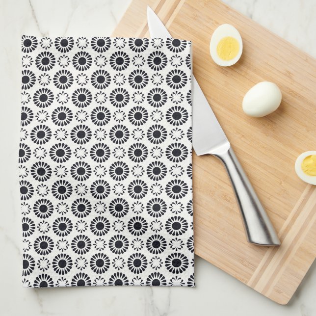 Paño De Cocina Patrón Art Deco (Doblado Cuarto)