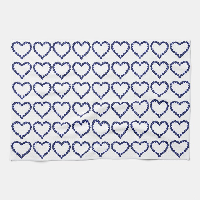 Paño De Cocina Patrón azul (Horizontal)