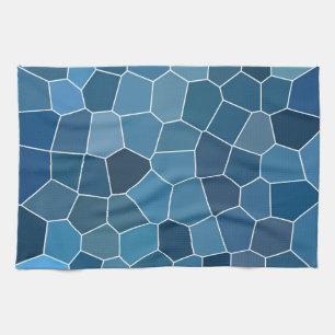 Paño De Cocina Patrón azul elegante y moderno