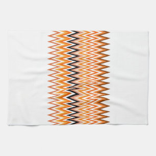 Paño De Cocina Patrón Chevron de color otoño otoño
