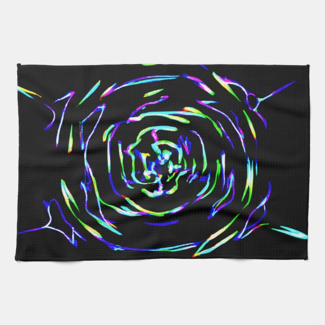 Paño De Cocina Patrón colorido de juego (Horizontal)