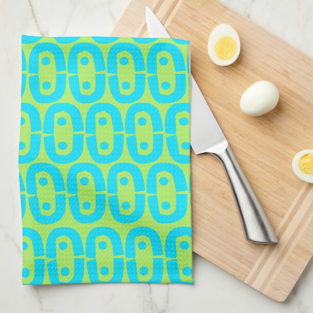 Paño De Cocina patrón colorido moderno (Doblado Cuarto)