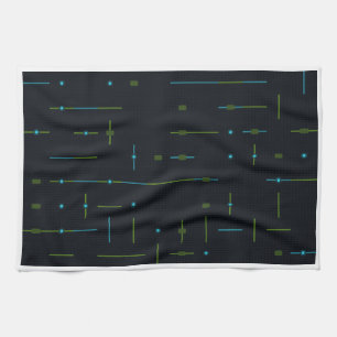 Paño De Cocina Patrón continuo de placa de circuito tecnológico