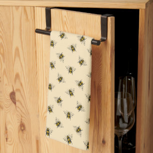 Paño De Cocina Patrón de abejas reina