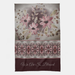 Paño De Cocina Patrón de acuarela floral