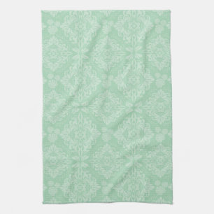 Paño De Cocina Patrón de amortiguador verde
