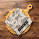 Paño De Cocina Patrón de animales salvajes del leopardo de la jun<br><div class="desc">Patrón de animales salvajes del leopardo de la jungla</div>