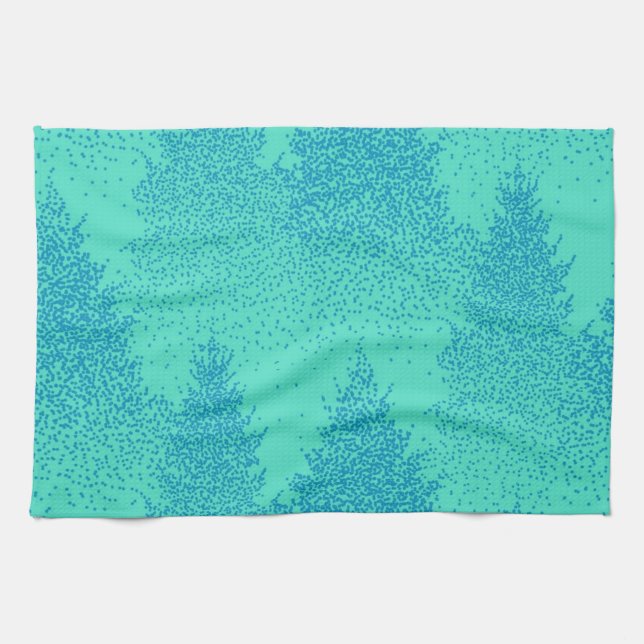 Paño De Cocina patrón de árbol de Navidad (Horizontal)