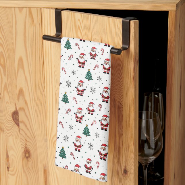 Paño De Cocina Patrón de árbol de navidad (Pliegue de tercios)
