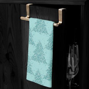 Paño De Cocina Patrón de árbol elegante   Navidades de la Casa de