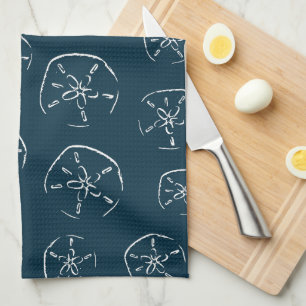 Paño De Cocina Patrón de arena para dibujar el océano azul