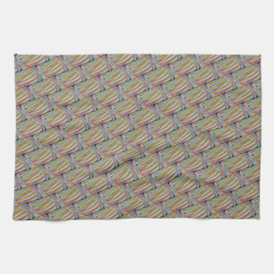 Paño De Cocina patrón de arte abstracto repetido cuchara de cand