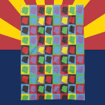 Paño De Cocina Patrón de arte pop estatal de Arizona<br><div class="desc">¿Eres fan de Arizona? Esta toalla de cocina tiene un diseño de arte pop que presenta el estado estadounidense de Arizona en un diseño de arte pop.</div>