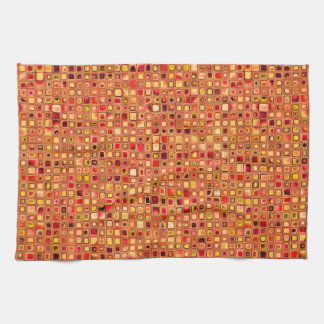 Paño De Cocina Patrón de baldosas mosaico texturadas 'Terracota'
