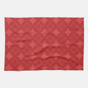 Paño De Cocina Patrón de barco rojo