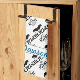 Paño De Cocina Patrón de bigote de cefalea