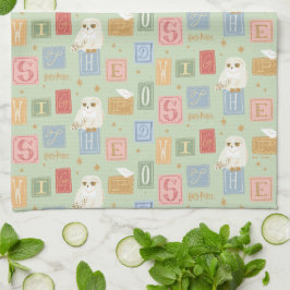 Paño De Cocina Patrón de bloque de letras de Hedwig Post