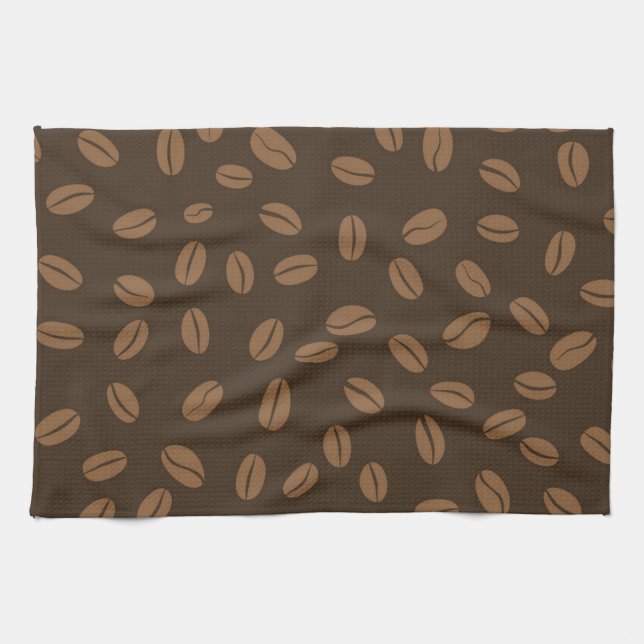Paño De Cocina Patrón de café (Horizontal)
