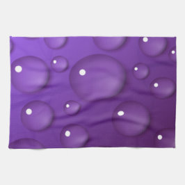 Paño De Cocina Patrón de caída de agua púrpura