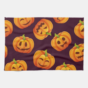 Paño De Cocina Patrón de calabaza