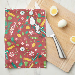 Paño De Cocina Patrón de Candy Snoopy Dreams