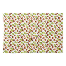 Patrón de castañas otoñales sin foco