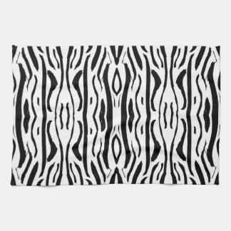 Paño De Cocina Patrón de cebra o tigre en blanco y negro