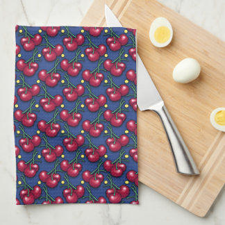 Paño De Cocina Patrón de cerezas