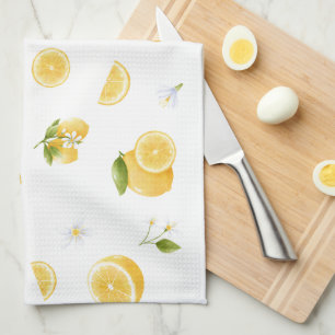 Paño De Cocina Patrón de cítricos limón